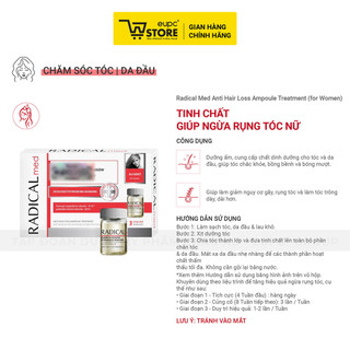 Tinh Chất Giúp Giảm Rụng Tóc Nữ Radical Med 3x5ml Dưỡng Ẩm, Cung Cấp Dưỡng Chất Cho Da Đầu EUPC STORE