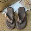 Phong Cách Mới Sáng Bóng Tất Cả Trận Đấu Flip-Flops Nữ Mùa Hè Nhà Đi Mưa Thời Trang Đi Biển Dopamine Dép Sli