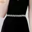 Thắt lưng đính đá đám cưới NKSFX, Thắt lưng cô dâu ngọc trai pha lê Satin, Phụ kiện váy thanh lịch Dây thắt lưng phù dâu