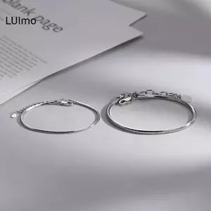 LUImo Cặp Đôi Vòng Tay Nữ Cặp Đôi Xương Rắn Vòng Tay Niche Đơn Giản Quà Tặng Ngày Lễ Tình Nhân Cho Bạn Trai Bạn Gái Dây Xích SBS