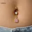 LUImo Thép không gỉ Bụng Nút Nhẫn Vỏ Đại Dương Đáng Yêu Họa Tiết Sao Biển Chống Rỉ Sét Không Gây Dị Ứng Rốn Nhẫn Cho Du Lịch Mặc SBS