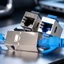 Bộ ghép nối Ethernet Rj45 - Bộ chuyển đổi mở rộng cáp mạng - Cat6A / 5A Cat6 / 7 Keystone Jack - Ổ cắm mô-đun được bảo vệ tốc độ cao - dành cho gia đình, Trung tâm dữ liệu / Giao hàng miễn phí