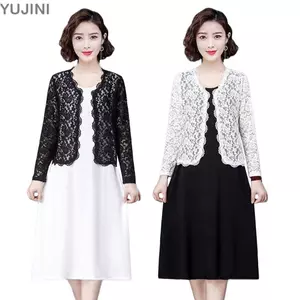 Áo sơ mi điều hòa YUJINI, Áo len cardigan nữ mùa hè có dây buộc thoáng khí, Áo len ngắn ren hoa đi biển nhẹ dành cho nữ