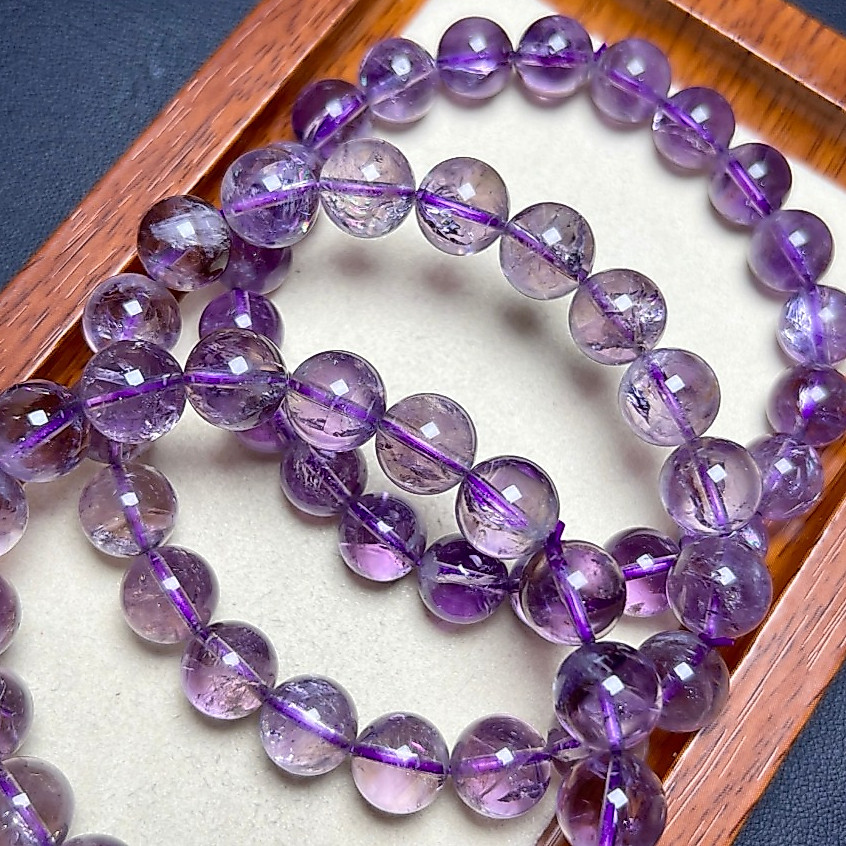 Vòng tay pha lê màu tím tự nhiên Ace - May mắn & Năng lượng, Perfect Quà Tặng Nữ