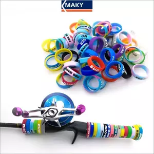 MAKY 20 Chiếc Cần Câu Tay Cầm Vỏ Bảo Vệ Dụ Silica Gel Cần Kẹp Hình Chữ O Bảo Vệ Vòng Chống Trơn Trượt Vòng Câu Chuyện VN