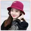 JRP Thu Đông Pháp Nơ Buet Mũ Nữ Ngọt Ngào Nỉ Có Hình Gấp JRP