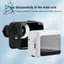 Dành cho phụ kiện GO 3- Vỏ sạc máy ảnh có vỏ silicon, nắp ống kính & dây đeo