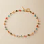Vòng cổ hạt thủy tinh nhiều màu - Chiều dài có thể điều chỉnh vui nhộn, Vòng cổ choker Dopamine