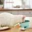 Bát cho mèo nâng cao có chân đế - Đĩa đựng thức ăn và nước cho thú cưng bằng nhựa bền bỉ, Đồ ăn thân thiện với môi trường hiện đại cho mèo và chó