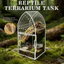 Hộp bò sát Acrylic QEARY, Terrarium nhện thông gió trong suốt, Khóa khóa vỏ thằn lằn Hộp đựng thức ăn bò sát chống thoát hiểm Jumping Spider Habitat