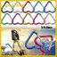 GUSTAVA 3 / 6 / 9 Chiếc Nhôm Carabiner 10 Màu Phụ Kiện Leo Núi Ngoài Trời Dụng Cụ Cắm Trại Khóa Hình Trái Tim