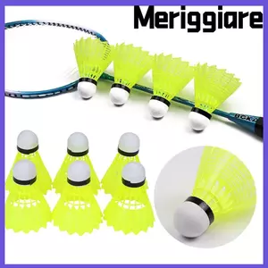 Cầu lông Nylon MERIGGIARE, Cầu lông cầu lông ổn định bằng nhựa, Bóng tập cầu lông trong nhà bền ngoài trời