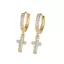 Xuyên Biên Giới Bán Chạy Cross Zircon Bông Tai Nam Nữ Độc Đáo Bông Tai Đường Phố Phong Cách Hợp Thời Trang Hip-Hop Rap Phụ Kiện 2026-6-26