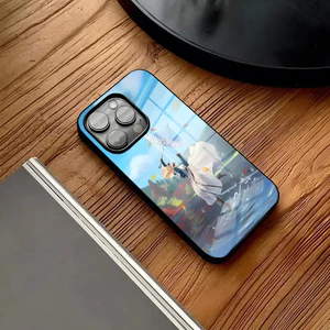 Ốp Điện Thoại BK-1 Violet Evergarden Cho IPhone 16 15 14 Pro 11 13 12 Mini 6 8 7 Plus Kính Thiết Kế Sang Trọng Cove
