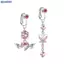 Bluelover Mới Giả Bụng Bướm Giả Bụng Xuyên Trái Tim Zircon Kẹp Trên Bụng Rốn Giả Xuyên Sụn Bông Tai Giả Kẹp Mới