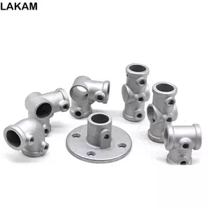 Chốt khung LAKAM, Đầu nối ống tròn Khuỷu tay 1\ 2 '' / 3\ 4 ", Đầu nối ống tròn có khóa cố định DIY Kệ ống thép