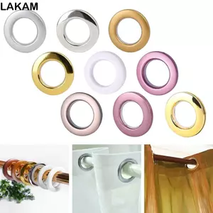 LAKAM Rèm Grommet, Nhựa Tắt Tiếng Rèm Dây Đeo, Treo Rèm Vòng Trang Trí Nhà Cửa