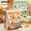 GETVOW Lịch Mini, Cuộn Capybara / Panda 2026 Lịch Để Bàn, Hoạt Hình Để Bàn Trang Trí Hàng Ngày Người Lập Kế Hoạch Quà Tặng