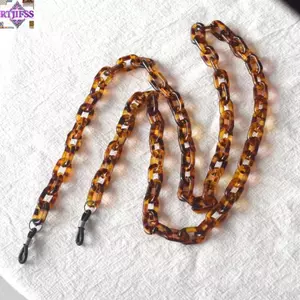 Dây đeo kính râm RTJIFSS, Dây đeo kính Acrylic da báo chống trượt, Dây đeo kính mắt trang trí chống mất thời trang dành cho nam giới