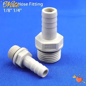 NOTE1 1 Cái Lắp Ống Nhựa, 1 / 4 "1 / 8" BSP Nam Ren 6 / 8 / 10 / 12mm Khớp Nối, Đuôi Thép Gai Bền POM Chùa Vườn Phụ Kiện Tưới Ống Khớp Nối Adapter