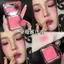 Sương Mù Độ Bóng Cao Đường Viền 06#07#08#09#一体盘橘色裸妆自然持久定妆渐变腮红少女款~