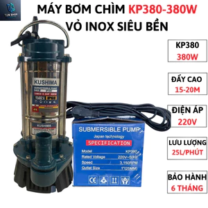 Máy Bơm Chìm- Bơm Tõm KUSHIMA KP380-380W-Máy Dùng Cho Gia Đình, Các Công Trình, Công Trường