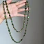 Vòng Cổ Cổ MONOSTYLE, Vòng Cổ Dài Bohemian Đính Hạt, Thời Trang Có Thể Xếp Chồng Nhiều Màu Sắc Và Xanh Lá Cây Vintage Hai Lớp Vòng Cổ Nữ Bé Gái