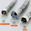 NOTE1 Ống hút nước lạnh và nóng, Ống cấp nước áp suất cao chống lão hóa bằng thép không gỉ 304, Ống nước nóng ống hai đầu bền