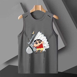 Áo Vest Thể Thao Nam Nữ Băng Lụa Khô Nhanh, Phù Hợp Cho Cầu Lông Và Hoạt Động Mùa Hè