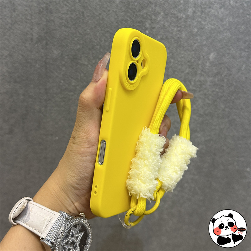 Flannel - Ốp Điện Thoại Lót Có Dây Buộc Cho Redmi Note 12 Pro Plus 12 Turbo 4 Pro 3 5G Ốp Lưng Bảo Vệ Camera Đơn Giản Dễ Thương Vỏ Mềm Dây Đeo Vỏ Điện Thoại