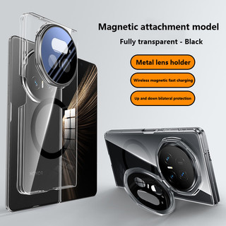 Ốp Cứng Trong Suốt Cho Honor Magic V5 5G Bản Lề Gấp Full-frame Bảo Vệ Ống Kính