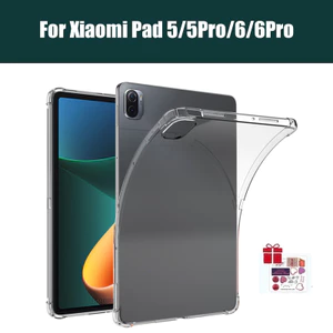 Dành cho Xiaomi MiPad 5 / MiPad 5pro / MiPad 6 / MiPad 6Pro 11inch Vỏ TPU trong suốt chống sốc có nhãn dán DIY