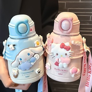 316 Thép Không Gỉ 600ml Hello Kitty Bình Giữ Nhiệt Cho Bé Gái Đẹp Dễ Thương Di Động Dung Tích Lớn Cốc Cà Phê Sinh Viên Uống Ấm Siêu Tốc