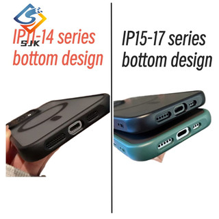 Ốp Điện Thoại Từ Tính Mờ Sang Trọng Cho IPhone 17 Pro Max 11 Pro 12 13 14 15 16 Pro Max 17Air 14 / 15 / 16 Plus Vỏ Trong Suốt Chống Sốc