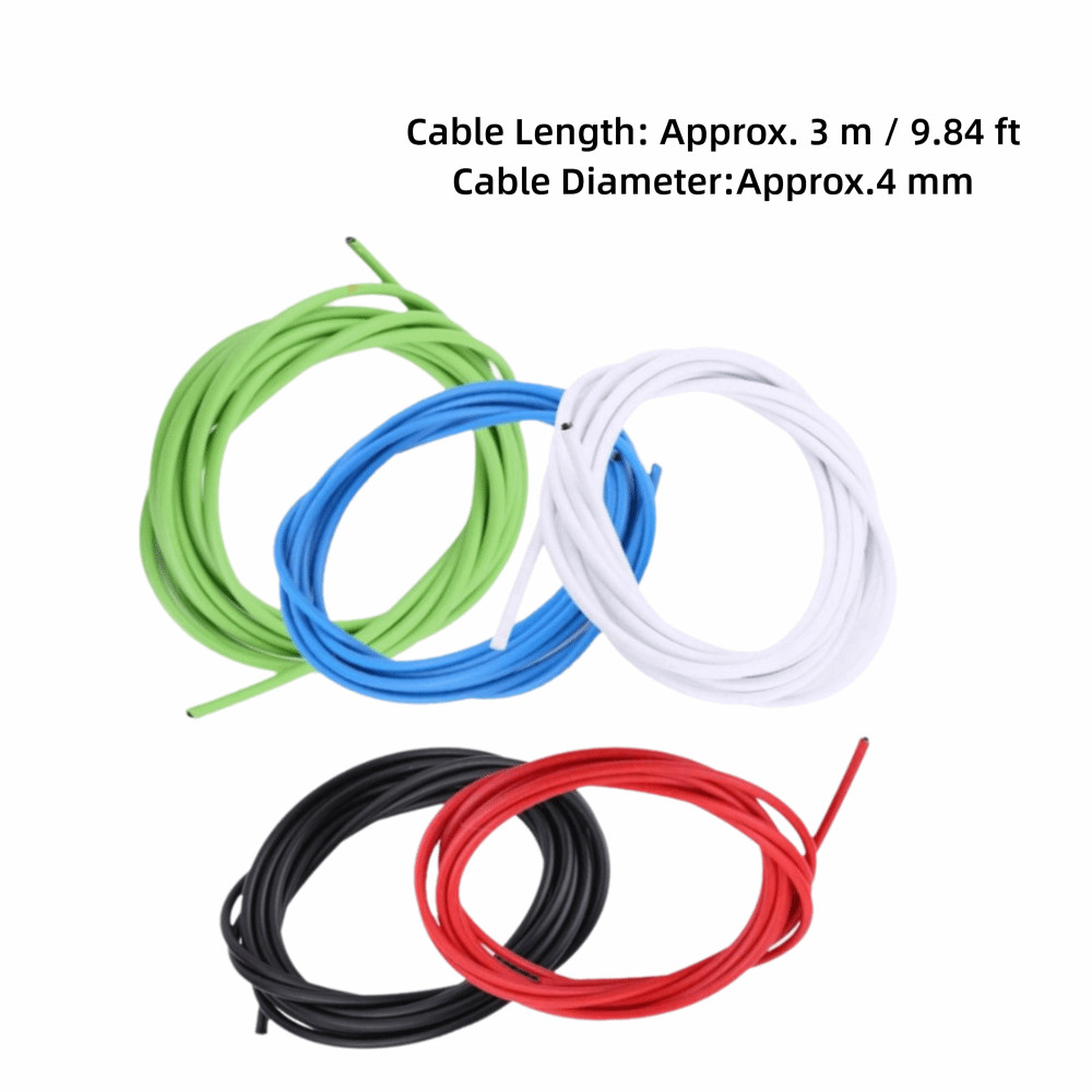 Vỏ cáp phanh dày 4mm - phụ kiện sửa chữa xe đạp, nhiều màu lựa chọn