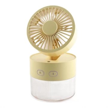 Fecamos USB Water Fan Desktop Bình làm mát máy làm mát có thể gập lại gió mạnh cho thư viện (màu xanh lá cây)