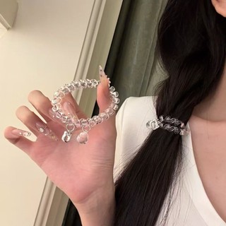 Đường dây điện thoại trong suốt, có độ đàn hồi cao, dùng làm dây buộc tóc hoặc mặt dây chuyền ngọt ngào và đa năng.