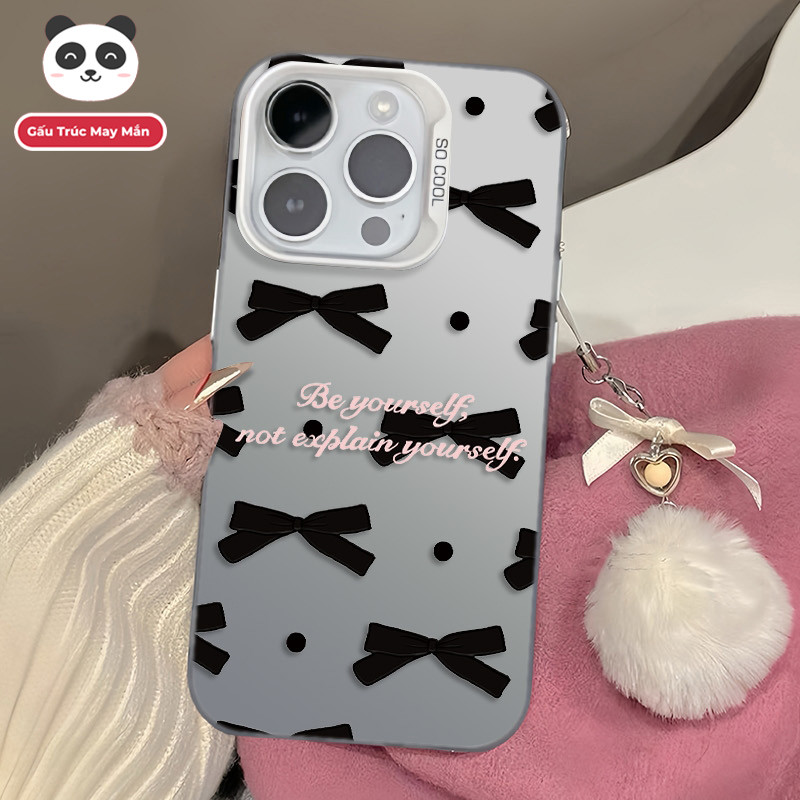 Ốp Lưng iPhone Hình Bướm Đen Bí Ẩn - Chống Sốc 360°, Bo Viền Camera - Tương Thích 16/15/14/13/12/11 Pro Max, XS Max, X