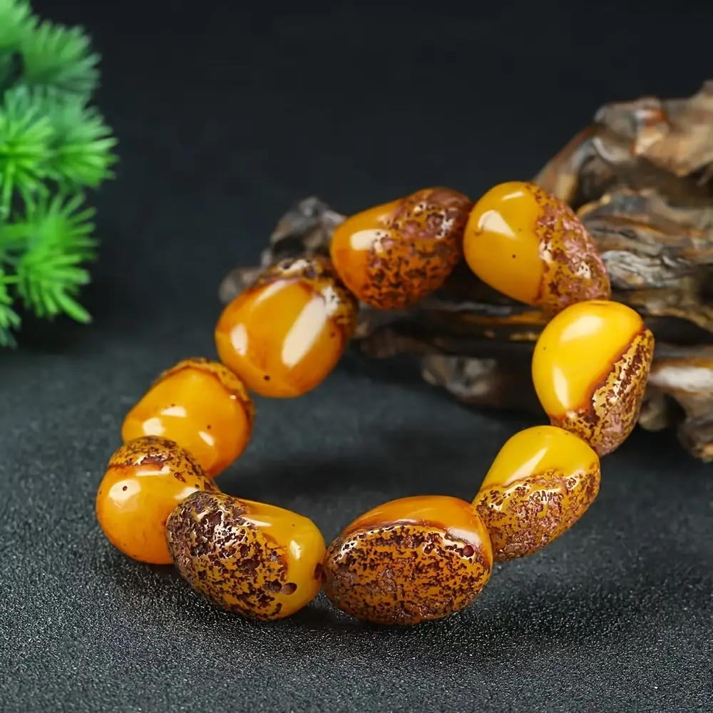 Vòng tay thời trang sáp ong da nam nữ