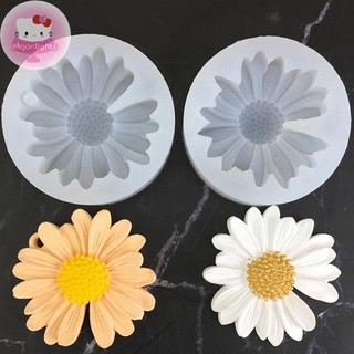 Moonlights Hoa Cúc Khuôn Silicon Có Lỗ Xe Hương Liệu Epoxy Handmade Xà Phòng Nến Khuôn DIY Trang Trí Kẹo Đóng Băng Khuôn EN