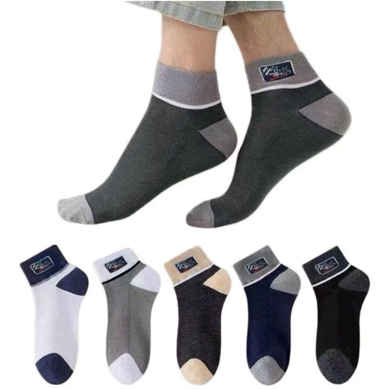 Sét 10 đôi tất vớ nam cổ ngắn , siêu co giãn chất liệu cotton thoáng khí thông hơi chống hôi chân mẫu mới 2025