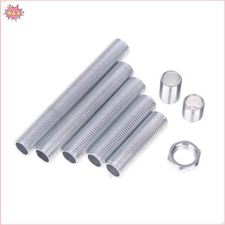N & X 10 Cái M10 Ống Răng Kim Loại Rỗng Ren Ống Vít Đai Ốc Mũ Đèn Chùm Mạ Kẽm Kết Nối Thanh Đế Cố Định.