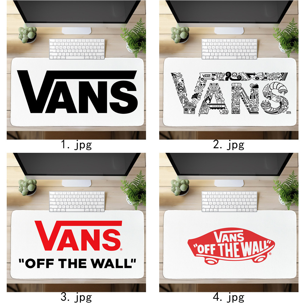 Giày Art Vans Logo Miếng Lót Chuột In Nghệ Thuật Bàn Phím Máy Tính Bàn Phím Bàn (60x30cm / 80x40cm)