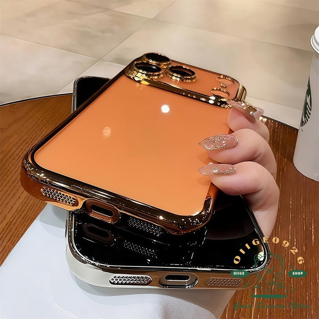 【 Ốp lưng iPhone17 】 Vỏ mạ chống rơi siêu mỏng Vỏ điện thoại iphone17 Pro Max 16 15 14 13 12 cho vỏ iPhone Vỏ mềm silicon TPU chống sốc