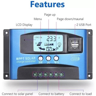 AIMVUKES điều khiển bộ sạc năng lượng mặt trời mppt bộ sạc 30A bộ sạc năng lượng mặt trời 12v24v Bộ sạc năng lượng mặt