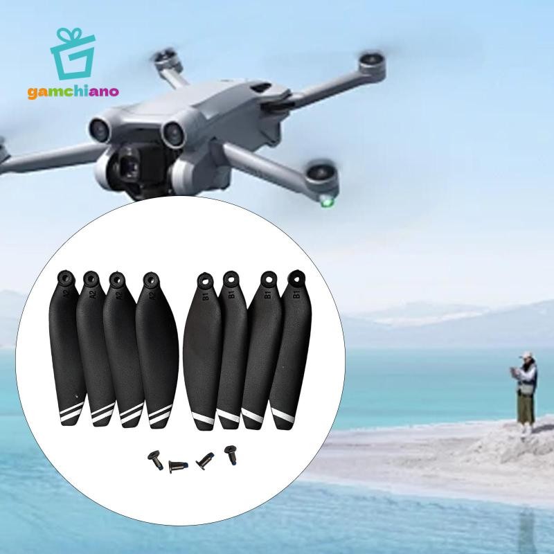 Gamchiano 8 Miếng Drone Thay Thế Cánh Quạt Dự Phòng Cường Độ Cao Chuyên Nghiệp 5.8cm Có Vít Cho Ying S3 S1S K918 SG108 L108