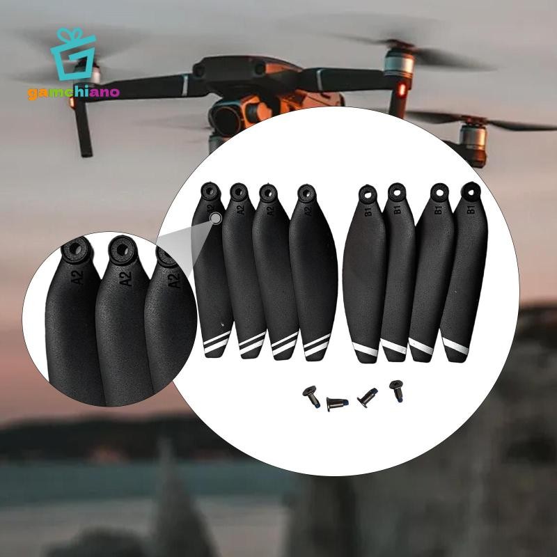 Gamchiano 8 Miếng Drone Thay Thế Cánh Quạt Dự Phòng Cường Độ Cao Chuyên Nghiệp 5.8cm Có Vít Cho Ying S3 S1S K918 SG108 L108
