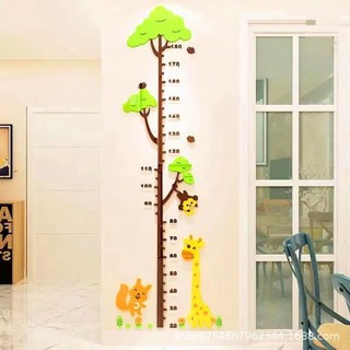 Đo Chiều Cao Dán 3d Ba Chiều Dán Tường Acrylic Phòng Ngủ Bé Chiều Cao Dán Phòng Khách Trẻ Em Người Lớn Trang Trí