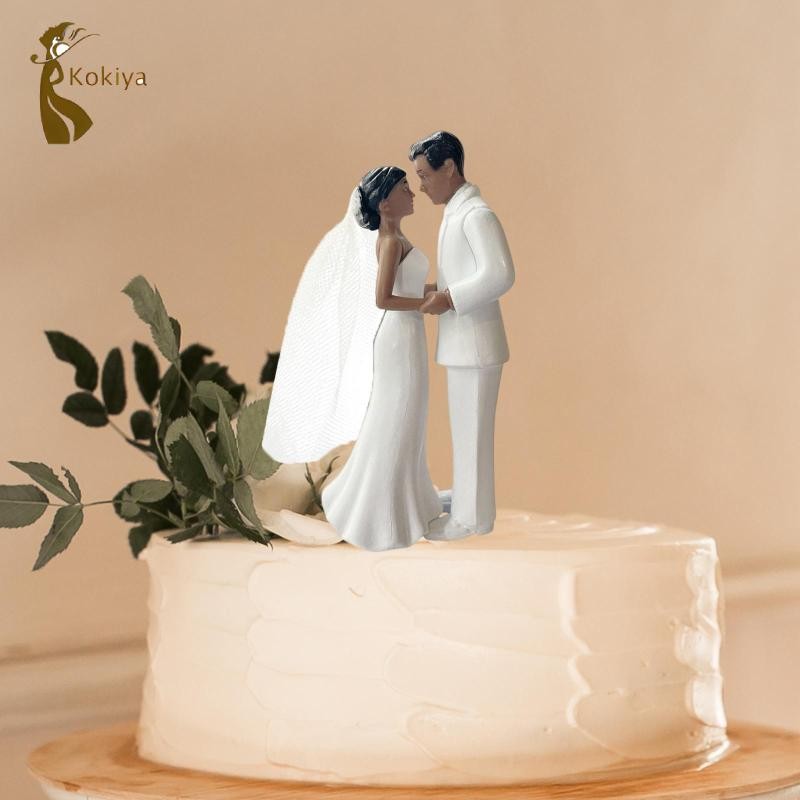 Tượng chú rể cô dâu Mô phỏng bánh cưới Topper cho các bữa tiệc đính hôn