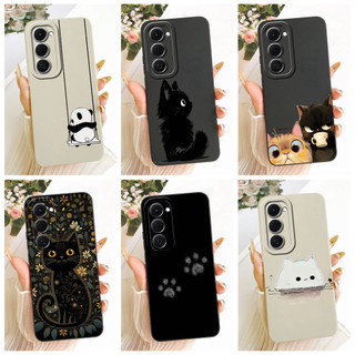 Ốp Lưng Silicon Mềm Họa Tiết Gấu Trúc Mèo Dễ Thương Cho Samsung Galaxy A17 A16 A15 A14 A07 A06 A05 A05s A04 A04e A04s A56 A36 A26 5G 4G